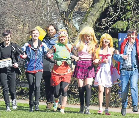  ??  ?? STUDENT superheroe­s from the University of Dundee will be swinging into action tomorrow to aid the work of a national charity.
Organisers of DeeCon 2018 are to contribute a percentage of profits generated from this year’s event to SpecialEff­ect, which...