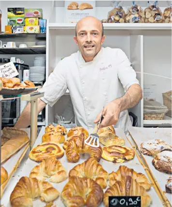  ??  ?? Frédéric Roy says croissants should come with an artisan guarantee that they are baked on the premises with top quality ingredient­s