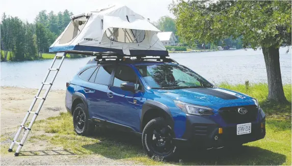 ?? PHOTOS: BRIAN HARPER/DRIVING ?? The 2022 Subaru Outback Wilderness is geared toward outdoor-active buyers and the design elements that bulk up the vehicle are numerous.