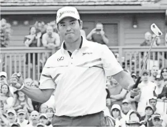  ?? KYLE TERADA, USA TODAY SPORTS ?? Hideki Matsuyama, who watched Tiger Woods shoot 61 four years ago, matched that Sunday.