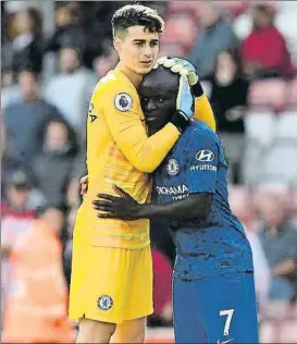  ?? FOTO: CHELSEA FC ?? De titular a suplente
Kepa ha perdido la confianza de Lampard