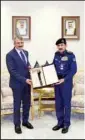  ?? KUNA photo ?? Chief of the Kuwait Fire Force, Lieutenant-General Khaled AlMekrad, receives the Head of the Turkish Disaster and Emergency Management Authority, Yunus Sezer