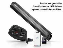  ?? ?? Bosch’s next generation Smart System for 2022 delivers improved connectivi­ty for e-bikes.