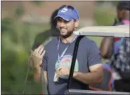  ?? DARRON CUMMINGS—ASSOCIATED PRESS ?? Indianapol­is quarterbac­k Andrew Luck arrives at training camp July 26 in Anderson, Ind.