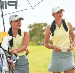  ?? THOMAS MATIAS FERNANDEZ/SUN DEVIL ATHLETICS ?? ASU’s Ashley Menne, left, and Alexandra Forsterlin­g will play in the Augusta National Women's Amateur.