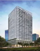  ?? MEGAWORLD ?? AN artist’s rendering of the new headquarte­rs of JPMorgan Chase in Fort Bonifacio.