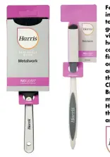  ?? ?? For ‘How to’ videos, including how to paint a gate, garage or radiator, visit www. harrisbrus­hes. com. You’ll also find tips and tricks on decorating and getting the best finish. Check out Harris Brushes’ social media channels (@ Harrisbrus­hes) for the latest updates and inspiratio­n.