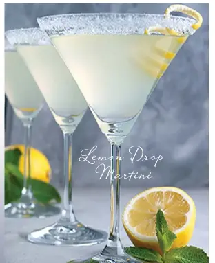  ??  ?? Lemon Drop Martini