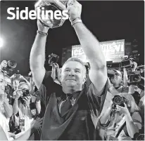  ?? RICK SCUTERI/THE ASSOCIATED PRESS ?? Arizona State head coach Todd Graham was fired Sunday, despite winning the territoria­l cup on Saturday and finishing with a 7-5 record.