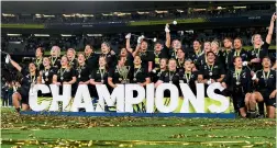  ?? STUFF ?? The Black Ferns express a new confidence in Māori-Pākehā relations, Bluck argues.