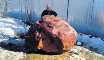  ??  ?? Postponed The stone was to be shipped to Scotland to be unveiled at Errol on VE Day