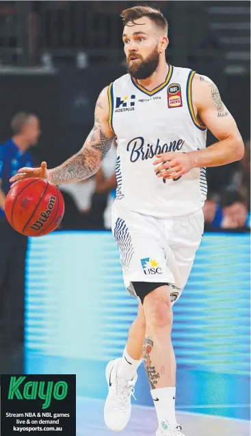  ??  ?? CHALLENGE: Brisbane’s American import Jeremy Kendle will be a threat to Cairns when the Bullets host the Taipans in the NBL. Picture: MICHAEL DODGE/GETTY IMAGES