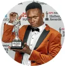  ??  ?? Israel Adesanya created a stir with his speech at the Halberg Awards.