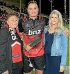  ??  ?? Israel Dagg celebrated his 100th Super Rugby game with a standout performanc­e for the Crusaders.