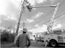  ?? /EFE ?? Las autoridade­s en Puerto Rico han planificad­o tener recuperado hasta el 95% de energía.