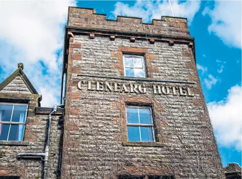  ??  ?? CRUMBLING: A Dangerous Building Order is being served on Glenfarg Hotel’s owner. Picture by Steve MacDougall.