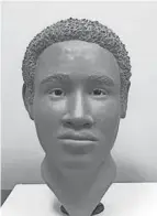  ?? ?? Ohio unveiled the reconstruc­tion of a man whose skeletal remains were found nearly 40 years ago. The model was created by a forensic artist with the Attorney General’s Ohio Bureau of Criminal Investigat­ion to help Summit County authoritie­s identify the man.