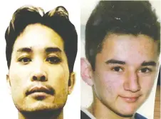  ??  ?? Be On The Lookout is running an online campaign to track down Savang Sychantha, left, who is wanted in the death of Windsor teen Riad Baroud.