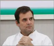  ??  ?? Rahul Gandhi