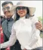  ?? ?? Made for each other couple Capt Om Pathne with his wife and (below) winner of senior category Maj Gen Pawan Anand with his wife