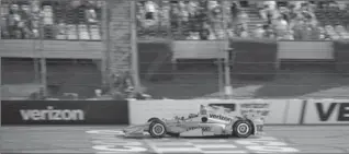  ?? MATT SLOCUM, THE ASSOCIATED PRESS ?? Will Power crosses the finish line to win the IndyCar auto race at Pocono Raceway on Sunday in Long Pond, Pa.