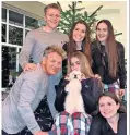  ??  ?? Gordon and Tana Ramsay and their children shared new year greetings on Instagram