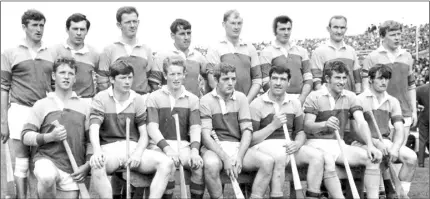  ??  ?? Wexford, All-Ireland Senior hurling finalists 1970. Back (from left): Pat Nolan, Pat Quigley, Tony Doran, Ned Colfer, Dan Quigley, Jack Berry (R.I.P.), Tom Neville (R.I.P.), John Quigley. Front (from left): Mick Butler, Martin Quigley, Mick Jacob, Matt Browne, Michael Collins (capt., R.I.P.), Dave Bernie, Teddy O’Connor.