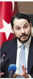  ??  ?? Berat Albayrak, Finanzmini­ster und Präsidente­n-Schwiegers­ohn