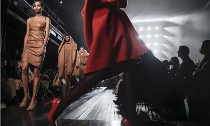  ?? ?? Michael Kors' fall/winter 2022 collection modelled during New York Fashion Week, February 2022. Photograph: Bebeto Matthews/AP