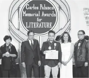  ?? (PR) ?? THREE-TIME PALANCA AWARDEE Joe Bert Lazarte develops the discipline to be a writer by choosing reading over spending time aimlessly scrolling on social media.