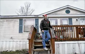  ?? STACY KRANITZ/THE WASHINGTON POST ?? Kris Wilkin, a prison guard at the Riverbend Maximum Security institutio­n, lives in a mobile home park owned by a private equity fund. Parks owned by private-equity firms have more than 100,000 home sites, according to a report.