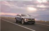  ?? CADILLAC ?? The U.S. Treasury is changing how it defines an SUV, including crossover vehicles such as the 2023 Cadillac Lyriq.