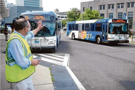  ?? Ned Gerard/Hearst Connecticu­t Media ?? School kids in Bridgeport and 16 other under-resourced communitie­s would have free bus rides before and after school under legislatio­n that was approved by a General Assembly committee on Monday, but which still needs to be included in the state budget that starts July 1.