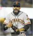  ?? Chris Carlson / Associated Press ?? Sergio Romo said things have not gone according to plan.