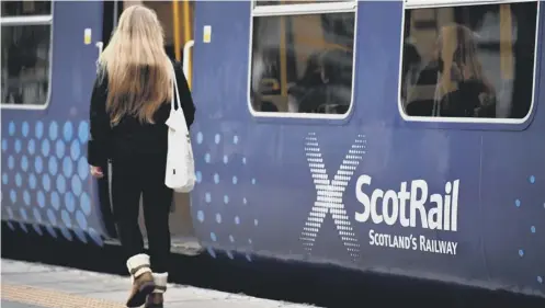  ??  ?? 0 Scotrail’s punctualit­y failed to meet acceptable targets, which it blamed on freezing weather and two major incidents on the network