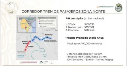  ??  ?? El proyecto del tren suburbano será presentado este viernes en Saltillo.