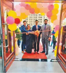  ?? ?? Dr. Dhananjay Datar inaugurate­s Al Adil Trading’s 50th branch at Jumeirah Village Circle in Dubai.