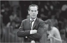 ?? MARY SCHWALM/AP PHOTO ?? Brooklyn Nets head coach Kenny Atkinson looks on from the sideline during Tuesday’s game against the Boston Celtics in Boston.