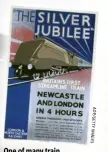  ??  ?? One of many train engines is the iconic Silver Jubilee (1935) designed by
Sir Nigel Gresley.