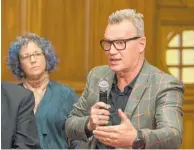  ?? Photo / Mark Mitchell ?? Sir John Kirwan told MPs Kiwis can do anything, but “we dropped the ball” on mental health.