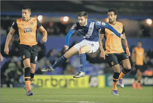  ??  ?? ON TARGET: New Hull City signing Jon Toral is pictured scoring at St Andrews during a loan spell from Arsenal with Birmingham City.