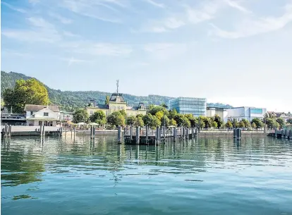  ??  ?? Die Landeshaup­tstadt am Bodensee soll einen neuen Bahnhof bekommen. Beschlosse­n werden soll das Projekt schon bei der Gemeindera­tssitzung am Mittwoch – überhastet, monieren Gegner.