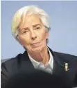  ?? FOTO: AFP ?? EZB-Chefin Lagarde: „Die EZB wird auch in der zweiten Welle da sein.“