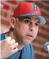  ?? ASSOCIATED PRESS FILE PHOTO ?? Alex Cora served as Red Sox manager for two seasons and won a World Series in 2018.