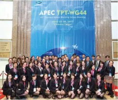  ??  ?? APEC TPT-WG44致理科技大學­同學擔任禮賓大使