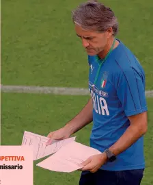 ?? LAPRESSE ?? Il c.t. azzurro Roberto Mancini, 53 anni