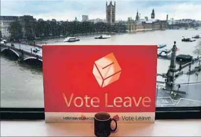  ?? ANDY RAIN / EFE ?? El movimiento antieurope­o Vote Leave deberá pagar una multa de 61.000 libras