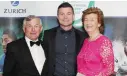  ??  ?? Brian O’Driscoll with parents Frank and Geraldine