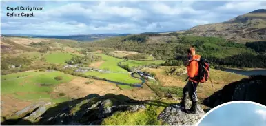  ??  ?? Capel Curig from Cefn y Capel.