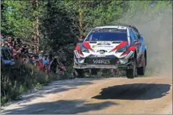  ??  ?? ESTONIO. Tanak es el noveno piloto no nórdico que gana en Finlandia.